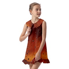 Kids  Pilgrim Collar Ruffle Hem Dress 