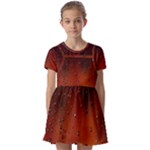 Water Drops, Lui, Amazing Kids  Short Sleeve Pinafore Style Dress