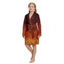 Kids  Long Sleeve Velvet Lounge Robe 