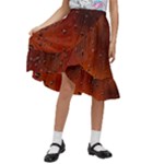 Water Drops, Lui, Amazing Kids  Ruffle Flared Wrap Midi Skirt