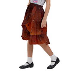 Kids  Ruffle Flared Wrap Midi Skirt 