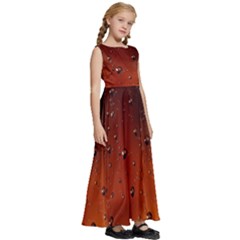 Kids  Satin Sleeveless Maxi Dress 