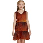 Water Drops, Lui, Amazing Kids  Sleeveless Tiered Mini Dress