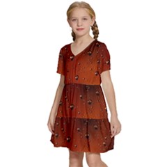 Kids  Short Sleeve Tiered Mini Dress 