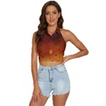 Water Drops, Lui, Amazing Backless Halter Cami Shirt