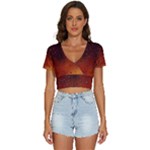 Water Drops, Lui, Amazing V-Neck Crop Top