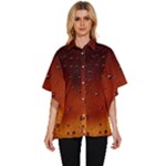 Water Drops, Lui, Amazing Women s Batwing Button Up Shirt