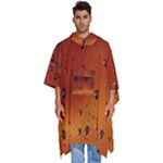 Water Drops, Lui, Amazing Men s Hooded Rain Ponchos