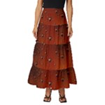 Water Drops, Lui, Amazing Tiered Ruffle Maxi Skirt