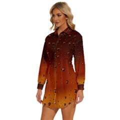 Womens Long Sleeve Shirt Dress 