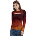 Women s Cut Out Long Sleeve T-Shirt 