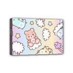 Usheen Carebears, Bears, Cat, Colorful, Cute, Pastel, Pattern Mini Canvas 6  x 4  (Stretched)