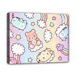 Usheen Carebears, Bears, Cat, Colorful, Cute, Pastel, Pattern Canvas 10  x 8  (Stretched)