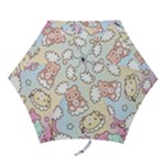 Usheen Carebears, Bears, Cat, Colorful, Cute, Pastel, Pattern Mini Folding Umbrellas