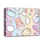 Usheen Carebears, Bears, Cat, Colorful, Cute, Pastel, Pattern Deluxe Canvas 14  x 11  (Stretched)