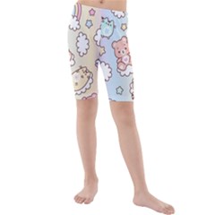 Kids  Mid Length Swim Shorts 