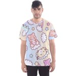 Usheen Carebears, Bears, Cat, Colorful, Cute, Pastel, Pattern Men s Sport Mesh T-Shirt