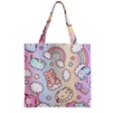 Zipper Grocery Tote Bag 