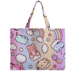 Usheen Carebears, Bears, Cat, Colorful, Cute, Pastel, Pattern Zipper Mini Tote Bag