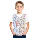 Usheen Carebears, Bears, Cat, Colorful, Cute, Pastel, Pattern Kids  Basketball Tank Top