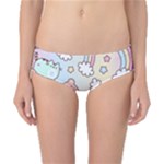 Usheen Carebears, Bears, Cat, Colorful, Cute, Pastel, Pattern Classic Bikini Bottoms