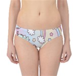 Usheen Carebears, Bears, Cat, Colorful, Cute, Pastel, Pattern Hipster Bikini Bottoms