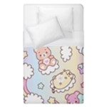 Usheen Carebears, Bears, Cat, Colorful, Cute, Pastel, Pattern Duvet Cover (Single Size)