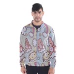 Usheen Carebears, Bears, Cat, Colorful, Cute, Pastel, Pattern Men s Windbreaker