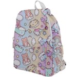 Usheen Carebears, Bears, Cat, Colorful, Cute, Pastel, Pattern Top Flap Backpack