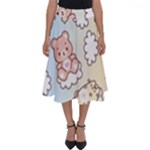 Usheen Carebears, Bears, Cat, Colorful, Cute, Pastel, Pattern Perfect Length Midi Skirt