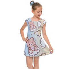 Kids  Cap Sleeve Dress 