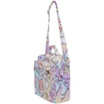 Usheen Carebears, Bears, Cat, Colorful, Cute, Pastel, Pattern Crossbody Day Bag