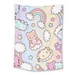 Usheen Carebears, Bears, Cat, Colorful, Cute, Pastel, Pattern Medium Tapestry