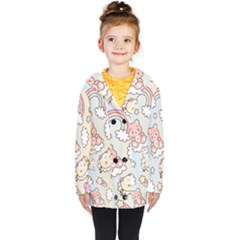 Kids  Double Breasted Button Coat 