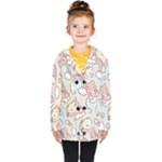 Usheen Carebears, Bears, Cat, Colorful, Cute, Pastel, Pattern Kids  Double Breasted Button Coat