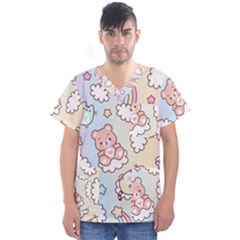 Men s V-Neck Scrub Top 