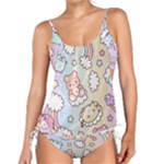 Usheen Carebears, Bears, Cat, Colorful, Cute, Pastel, Pattern Tankini Set