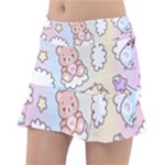 Usheen Carebears, Bears, Cat, Colorful, Cute, Pastel, Pattern Classic Tennis Skirt