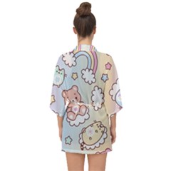 Half Sleeve Chiffon Kimono 