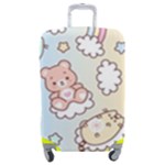 Usheen Carebears, Bears, Cat, Colorful, Cute, Pastel, Pattern Luggage Cover (Medium)