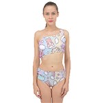 Usheen Carebears, Bears, Cat, Colorful, Cute, Pastel, Pattern Spliced Up Two Piece Swimsuit