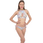 Usheen Carebears, Bears, Cat, Colorful, Cute, Pastel, Pattern Cross Front Halter Bikini Set