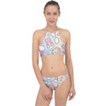 Usheen Carebears, Bears, Cat, Colorful, Cute, Pastel, Pattern Halter Bikini Set