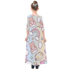 Kids  Quarter Sleeve Maxi Dress 