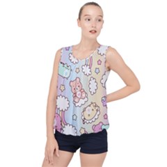 Bubble Hem Chiffon Tank Top 