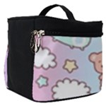 Usheen Carebears, Bears, Cat, Colorful, Cute, Pastel, Pattern Make Up Travel Bag (Small)