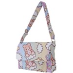 Usheen Carebears, Bears, Cat, Colorful, Cute, Pastel, Pattern Full Print Messenger Bag (S)