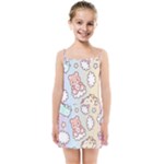 Usheen Carebears, Bears, Cat, Colorful, Cute, Pastel, Pattern Kids  Summer Sun Dress