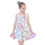 Usheen Carebears, Bears, Cat, Colorful, Cute, Pastel, Pattern Kids  Summer Dress