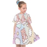 Usheen Carebears, Bears, Cat, Colorful, Cute, Pastel, Pattern Kids  Sailor Dress